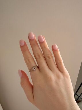 Rose Gold Knot Ring with Pavé Band
